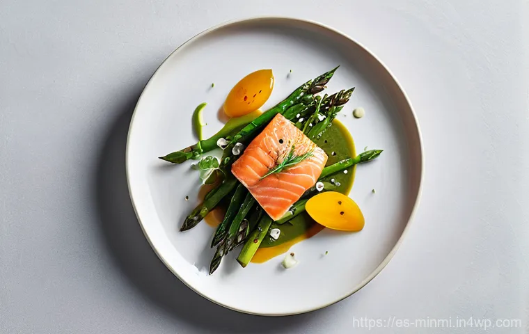 미니멀리즘을 적용한 럭셔리 테이블 세팅 - **Elegant Minimalist Indoor Dining Setting**
    A sophisticated, minimalist dining table, viewed fr...