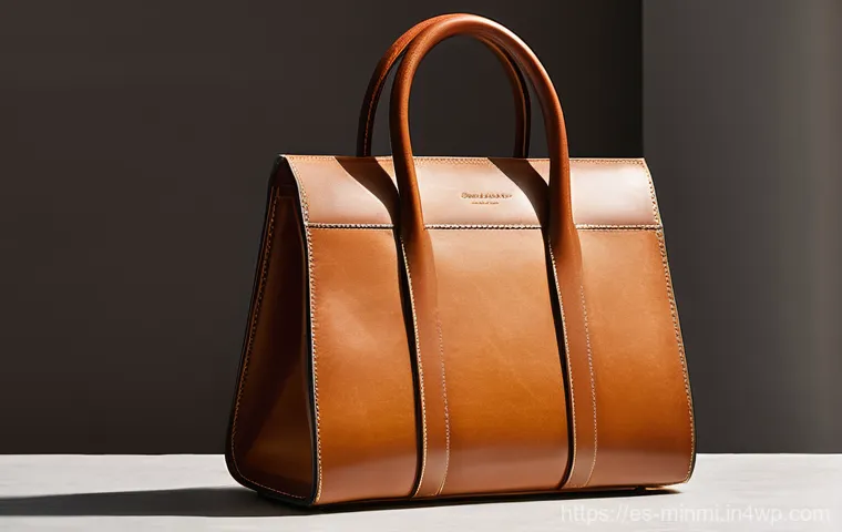 미니멀 럭셔리 제품의 지속 가능성 분석 - **Prompt:** "A close-up shot of a meticulously crafted minimalist luxury handbag, made from vegetabl...